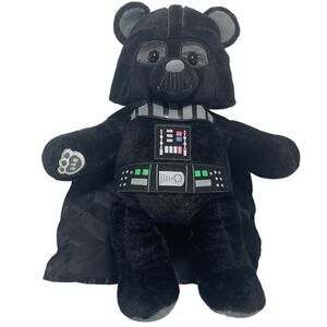 Build-A-Bear Workshop Darth Vader Star Wars Plush Black Cape Stuffed Toy 17 USED